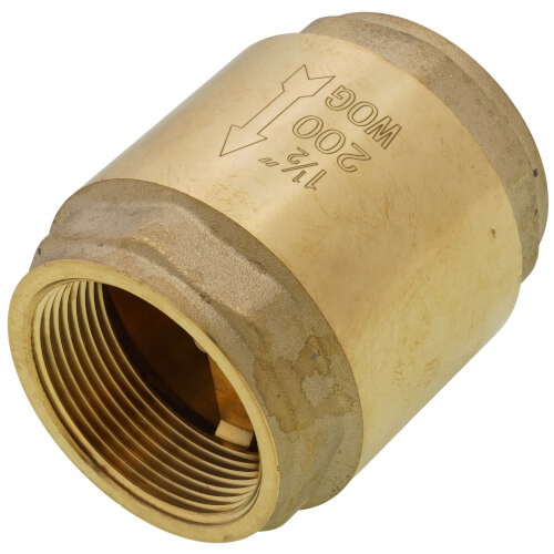 Main product image of 1-1/2" Threaded Spring Loaded Check Valve, Lead Free