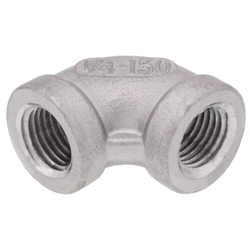 Main product image of T304 1/4" Stainless Steel 90-Degree Elbow