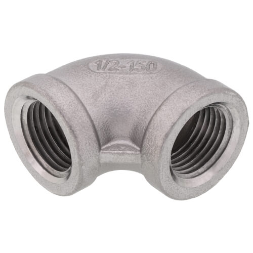 Main product image of T304 1/2" Stainless Steel 90-Degree Elbow