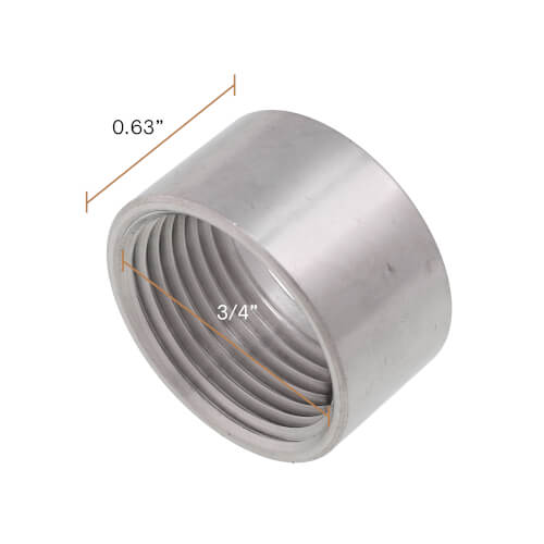 Main product image of T304 3/4" Stainless Steel Half Coupling