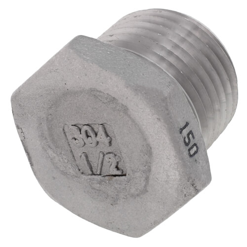Main product image of T304 1/2" Stainless Steel Hex Head Plug