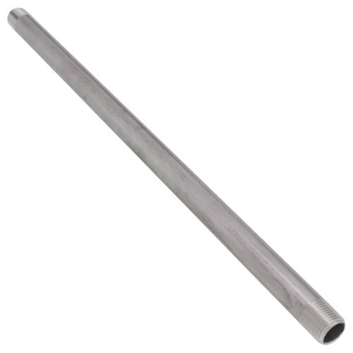 1/2" x 18" Stainless Steel Nipple