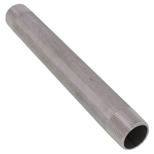 Main product image of 3/4" x 8" 316/316L Stainless Steel Nipple