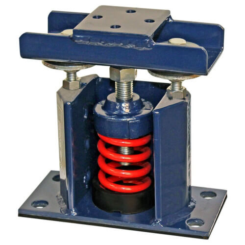 Main product image of Deflection Restrained Seismic Spring Mounts (150 lbs Capacity)