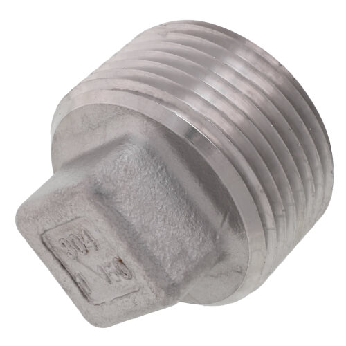 Main product image of T304 1" Stainless Steel Square Head Plug