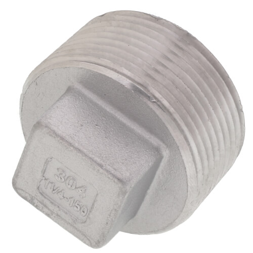 Main product image of T304 1-1/4" Stainless Steel Square Head Plug