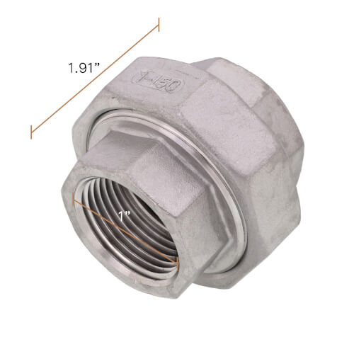 Main product image of T304 1" Stainless Steel Union