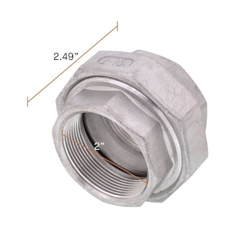 Main product image of T304 2" Stainless Steel Union