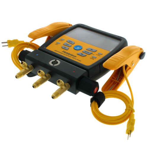 SM380V, 3-Port Digital Refrigerant Manifold w/ Micron Gauge