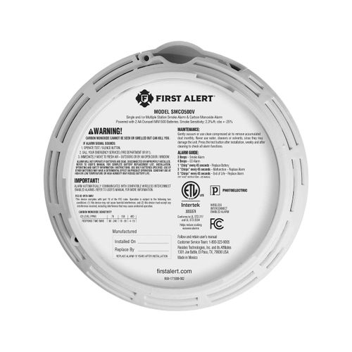 Main product image of SMCO500V Interconnect Battery-Operated Smoke & CO Alarm w/  Voice