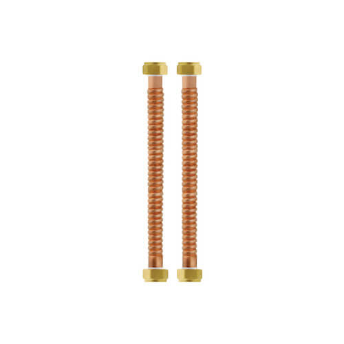 Main product image of 3/4" Female NPT x 3/4" Female NPT Flexible Water Connector, Copper (15" Long), SP10505