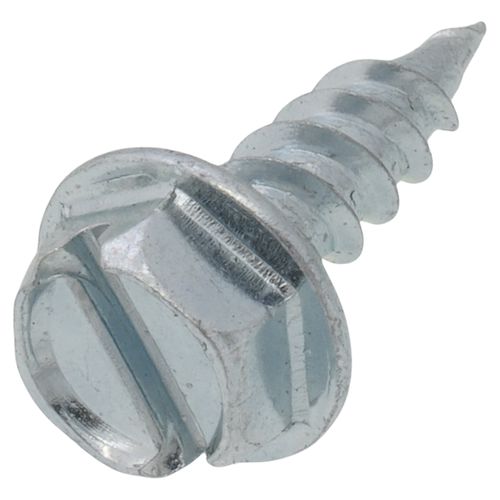 Main product image of #7 x 1/2" Slotted Hex Washer Head Metal Piercing Screws (1,000 Piece Tuff Pail)