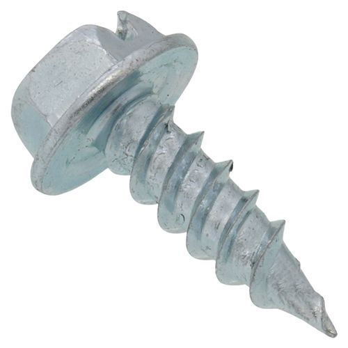 Main product image of #7 x 1/2" Slotted Hex Washer Head Metal Piercing Screws (1,000 Piece Tuff Pail)