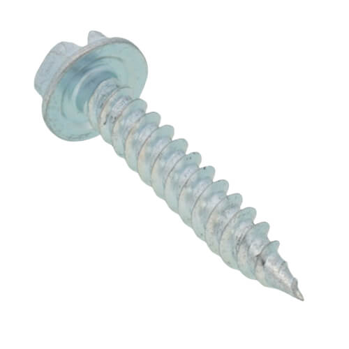 Main product image of #8 x 1" Slotted Hex Washer Head Metal Piercing Screw (Pack of 100)