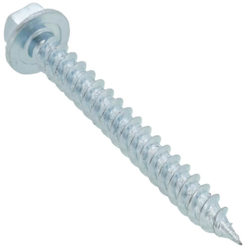 Main product image of #8 x 1-1/2" Slotted Hex Washer Head Metal Piercing Screw (Pack of 100)