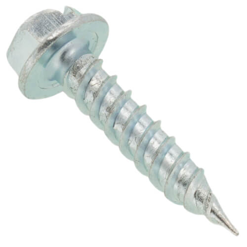 Main product image of #8 x 3/4" Slotted Hex Washer Head Metal Piercing Screw Tuff Pail (Pack of 1000)