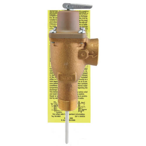 Main product image of 6-5/8" T&P Relief Valve w/ 2-5/8" Sensor (500,000 BTU/HR), SP9012B