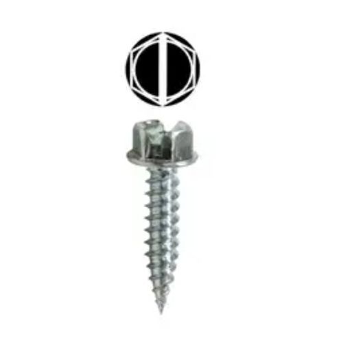 Main product image of #7 x 1/2" Slotted Hex Washer High Head Metal Piercing Screw Tuff Pack (Pack of 500)