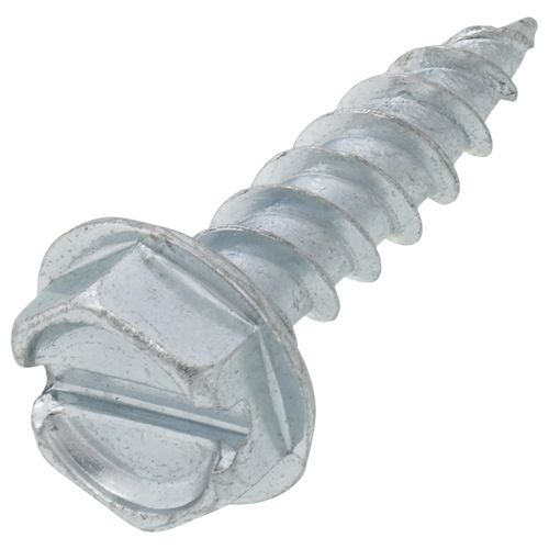Main product image of #10 X 3/4" Slotted Hex Washer Head Metal Piercing Screws (500 Piece Tuff Pack)
