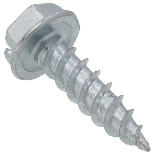 Main product image of #10 X 3/4" Slotted Hex Washer Head Metal Piercing Screws (500 Piece Tuff Pack)