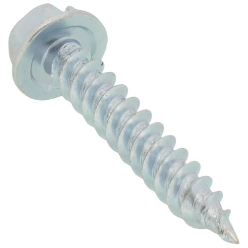 Main product image of #8 x 1" Slotted Hex Washer Head Metal Piercing Screw Tuff Pack (Pack of 500)