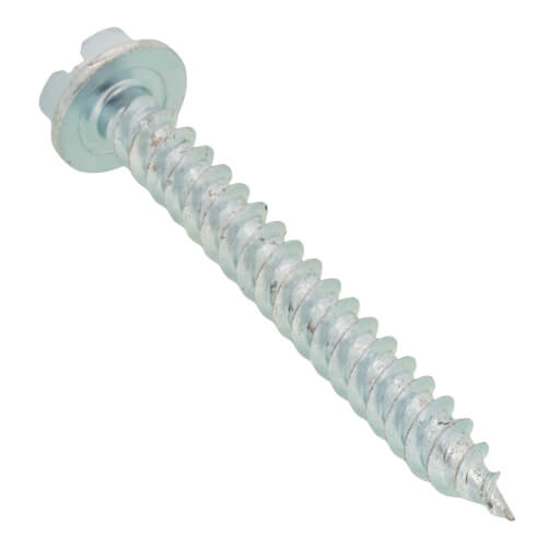 Main product image of #8 x 1-1/2" Slotted Hex Washer Head Metal Piercing Screw Tuff Pack (Pack of 300)