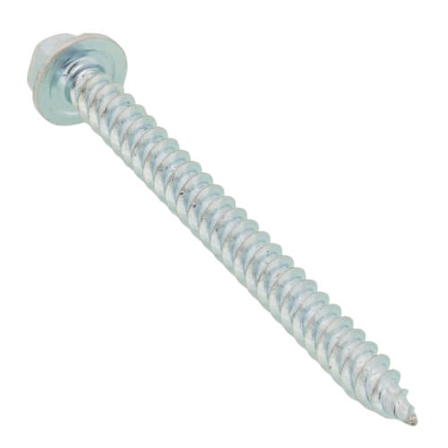 Main product image of #8 x 2" Slotted Hex Washer Head Metal Piercing Screw Tuff Pack (Pack of 200)