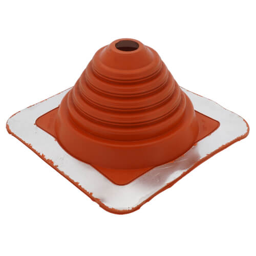 Main product image of 5/8" to 4" Square Standard Master Flash for Metal Roofs, Model #2 (Red High Temperature Silicone)