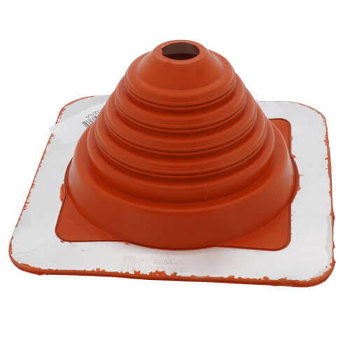 Main product image of 5/8" to 4" Square Standard Master Flash for Metal Roofs, Model #2 (Red High Temperature Silicone)