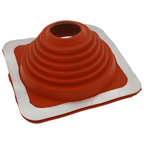 Main product image of 2-3/4" to 7" Square Standard Master Flash for Metal Roofs, Model #4 (Red High Temperature Silicone)