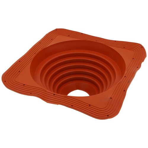 Main product image of 2-3/4" to 7" Square Standard Master Flash for Metal Roofs, Model #4 (Red High Temperature Silicone)