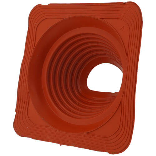 Main product image of 4" to 8-1/4" Square Standard Master Flash for Metal Roofs, Model #5 (Red High Temperature Silicone)