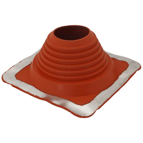 Main product image of 4" to 8-1/4" Square Standard Master Flash for Metal Roofs, Model #5 (Red High Temperature Silicone)