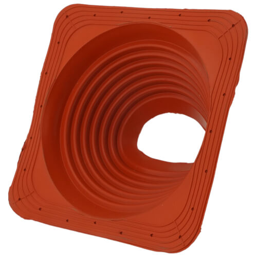 Main product image of 4-3/4" to 10" Square Standard Master Flash for Metal Roofs, Model #6 (Red High Temperature Silicone)
