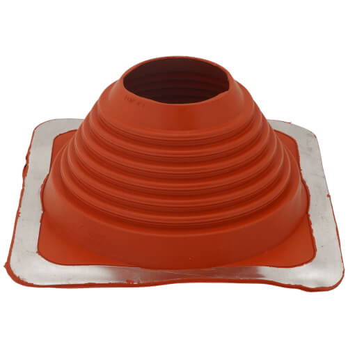 Main product image of 4-3/4" to 10" Square Standard Master Flash for Metal Roofs, Model #6 (Red High Temperature Silicone)