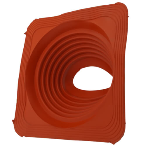 Main product image of 6" to 11" Square Standard Master Flash for Metal Roofs, Model #7 (Red High Temperature Silicone)