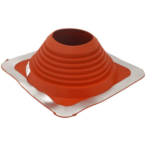 Main product image of 6" to 11" Square Standard Master Flash for Metal Roofs, Model #7 (Red High Temperature Silicone)