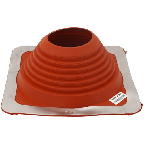 Main product image of 6" to 11" Square Standard Master Flash for Metal Roofs, Model #7 (Red High Temperature Silicone)