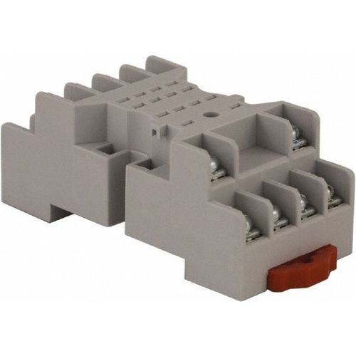 Main product image of 14 Pins, 300 VAC, 10 Amp (UL and CSA), Square Relay Socket DIN Rail Mount, Panel Mount, 2 Tiers, Screw Terminal, 8501NR45B