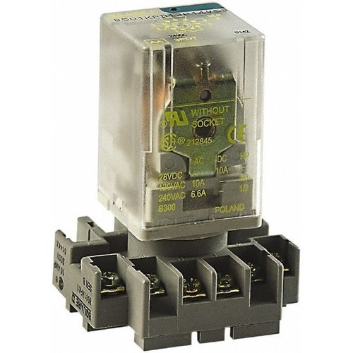 Main product image of 11 Pins, 600 VAC, 5, 10 and 15 Amp, Octal Relay Socket DIN Rail Mount, Panel Mount, 1 Tier, Screw Clamp Terminal, 8501NR61
