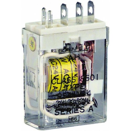 Main product image of 1 hp at 240v & 1/2 hp at 120v, Electromechanical Plug-in General Purpose Relay 12 Amp at 240 VAC, SPDT, 24 VAC at 50/60 Hz, 8501RS41V14