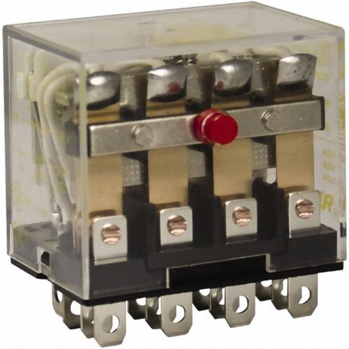 Main product image of 1/2 hp at 120v & 3/4 hp at 240v, Electromechanical Plug-in General Purpose Relay 10 Amp at 250 VAC, 4PDT, 120 VAC at 50/60 Hz, 8501RS44V20