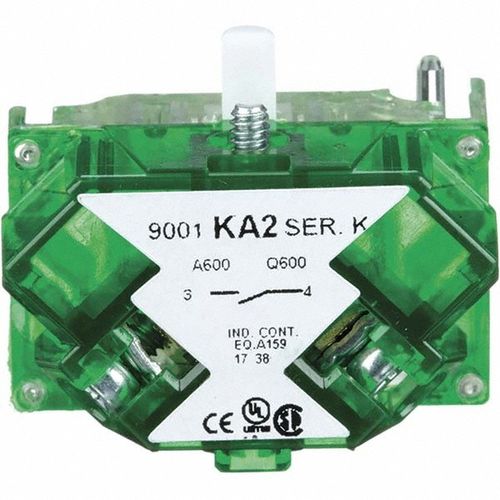 Main product image of Multiple Amp Levels, Electrical Switch Contact Block 125 VAC and 240 VAC, Screw Terminal, 30mm Hole, For 9001K/SK, 9001KA2