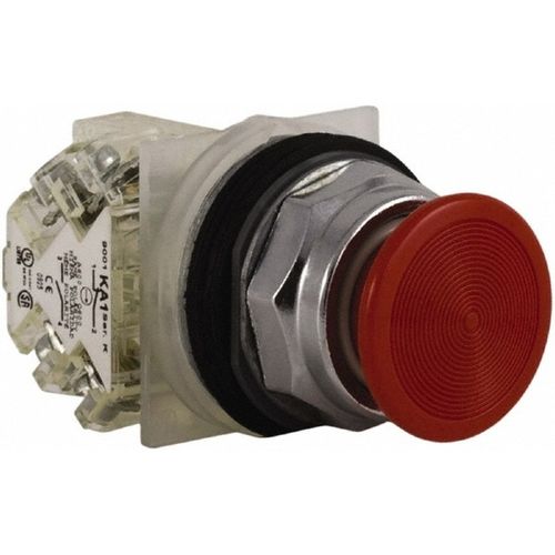 Main product image of Push-Button Switch, 30 mm Mounting Hole Dia, Momentary NO/NC, 600V, 9001KR4RH13