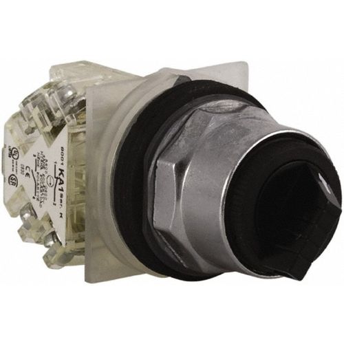 Main product image of Selector Switch, 2 Positions, Maintained , 10 Amp, Black Knob NEMA4 & 13, 9001KS11BH13