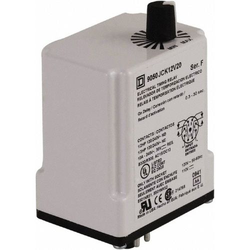Main product image of DPDT Time Delay Relay 10 Contact Amp, 24 VAC/VDC, 9050JCK12V14