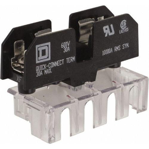 Main product image of 1 Pole, 120 Volt, Fuse Block 1/4" Diameter x 1-1/4" Fuse Length, 9070FB1A