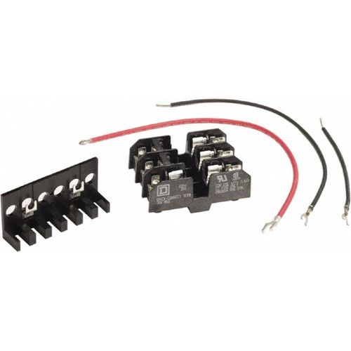 Main product image of 3 Pole, 120 Volt, Fuse Block 13/32" Diameter x 1-1/2" Fuse Length, 9070FB3B