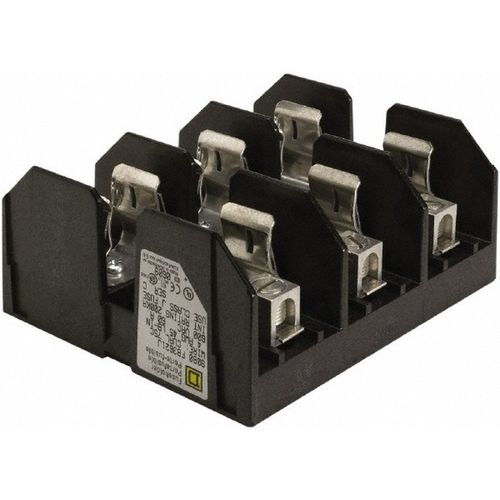 Main product image of 3 Pole, 600 Volt, 60 Amp, Surface Mount Fuse Holder Compatible with J Class Fuse, 9080FB3621J