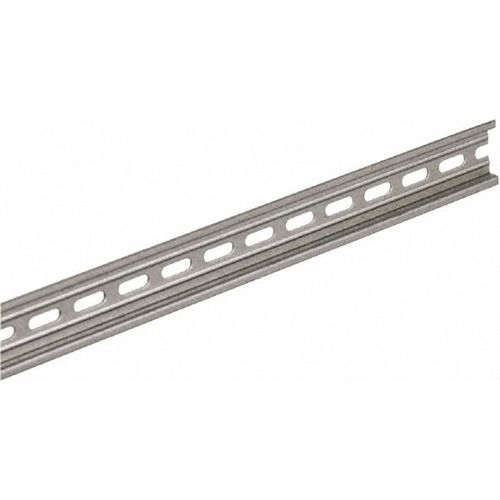 Main product image of 1m Long x 0.3" x 1.38" x Steel DIN Rail 0.04" Thick, 9080MH339